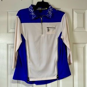 3/4 sleeve quarter zip